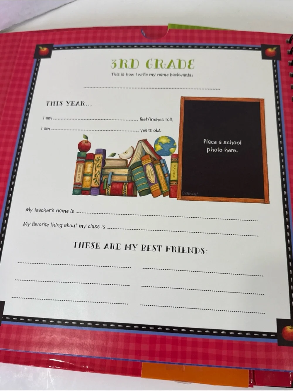 School Years Memory Keeper Preschool-12th by SUSAN WINGET Photo Album Scrapbook